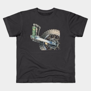 awesome mechanical motorbike wheel Kids T-Shirt